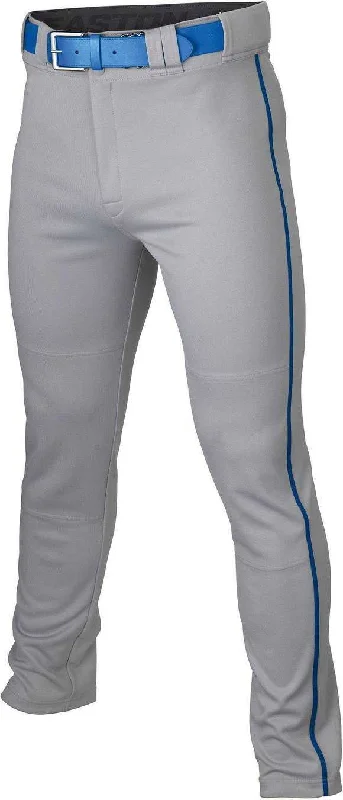 Easton Adult Rival+ Piped Baseball Pants - Gray Royal