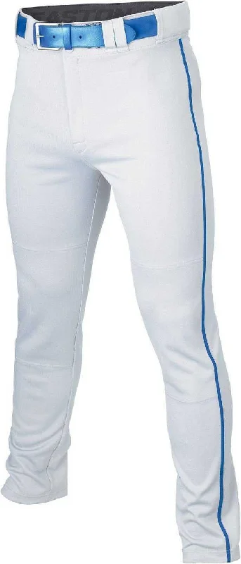 Easton Adult Rival+ Piped Baseball Pants - White Royal