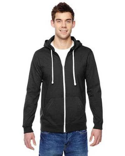 Graphic Hoodie-Fruit of the Loom SF60R Adult Sofspun Jersey Full-Zip Hooded Sweatshirt - Black