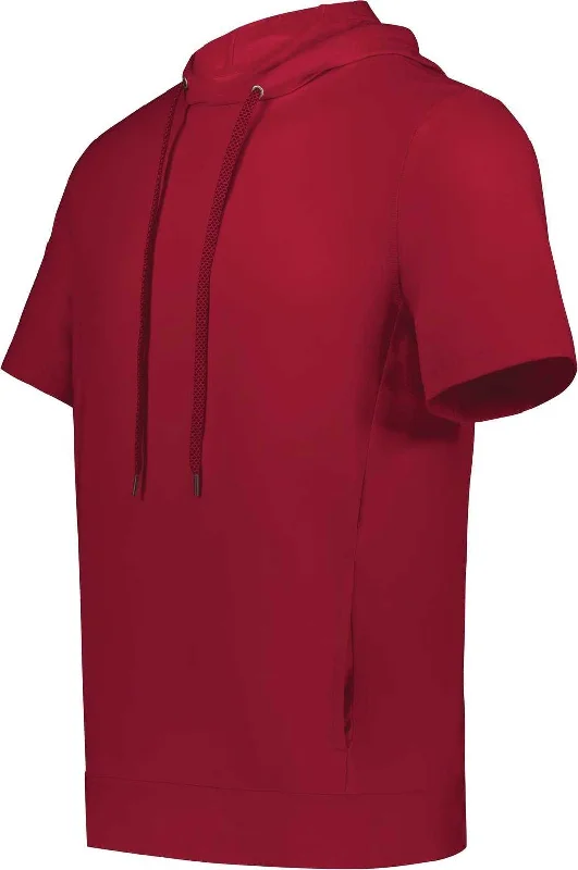 Hoodie with Warm Lining-Holloway 222505 Ventura Soft Knit Short Sleeve Hoodie - Scarlet