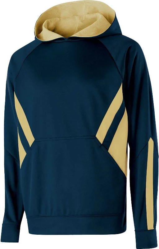 Hoodie for Running in Winter-Holloway 222533 Argon Hoodie - Navy Vegas Gold