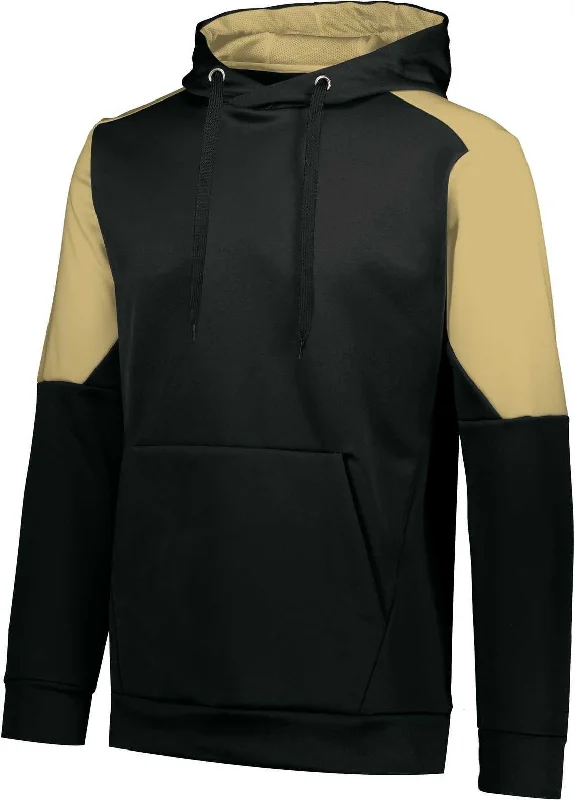 Hoodie for Game Day-Holloway 222540 Blue Chip Hoodie - Black Vegas Gold