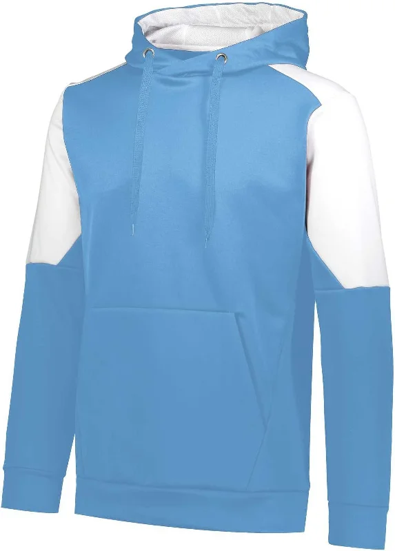 Hoodie for Fishing-Holloway 222540 Blue Chip Hoodie - Columbia Blue White