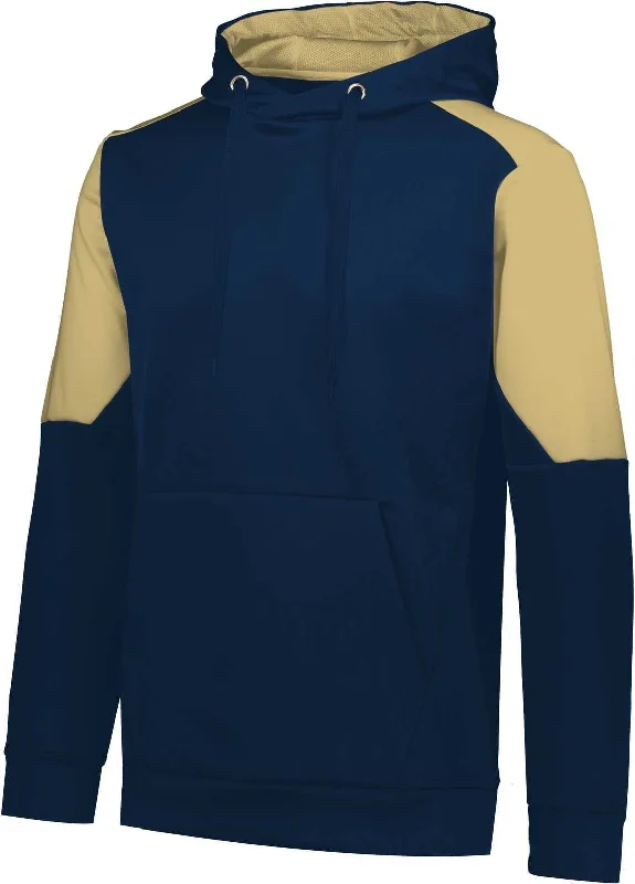 Hoodie with Graphic Prints-Holloway 222540 Blue Chip Hoodie - Navy Vegas Gold