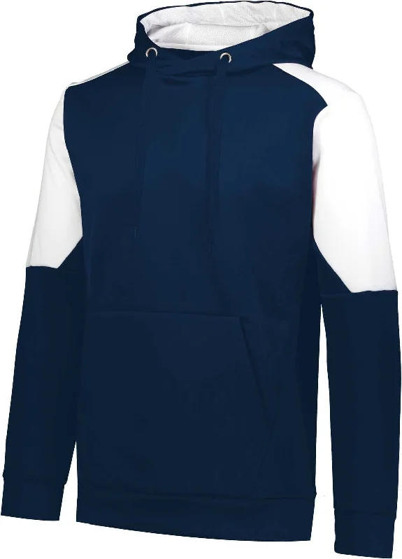 School Hoodie-Holloway 222540 Blue Chip Hoodie - Navy White