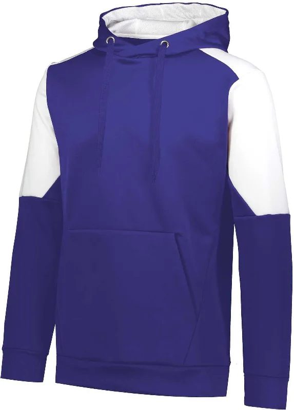 Hoodie for Movie Lovers-Holloway 222540 Blue Chip Hoodie - Purple White