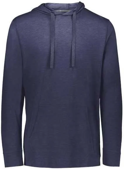 Hoodie for Fall-Holloway 222577 Repreve Eco Hooded Sweatshirt - Navy Heather