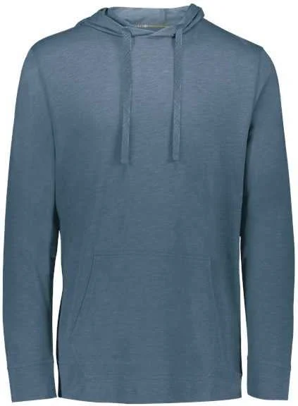 Cotton Hoodie-Holloway 222577 Repreve Eco Hooded Sweatshirt - Storm Heather