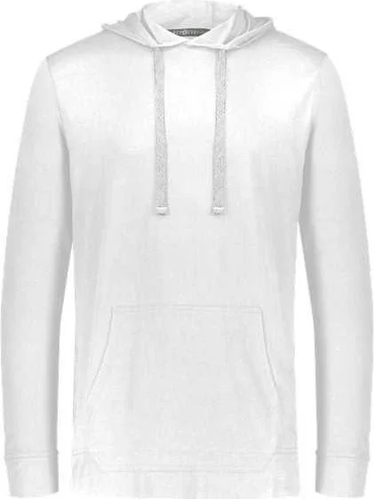 Eco-Friendly Hoodie-Holloway 222577 Repreve Eco Hooded Sweatshirt - White