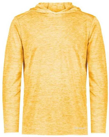 Hooded Sweatshirt-Holloway 222589 Electrify CoolCore Hooded Pullover - Gold Heather