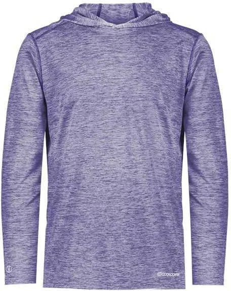 Hoodie with Quote-Holloway 222589 Electrify CoolCore Hooded Pullover - Purple Heather