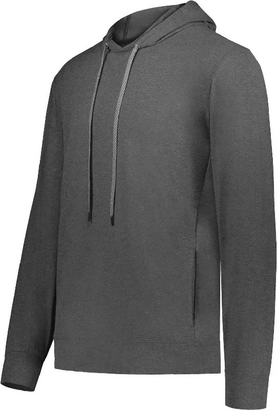 Hoodie for Summer Nights-Holloway 222598 Ventura Soft Knit Hoodie - Carbon Heather