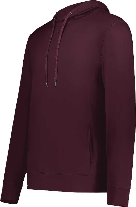 Comfortable Hoodie-Holloway 222598 Ventura Soft Knit Hoodie - Maroon