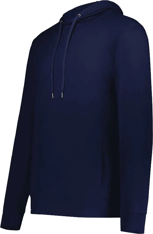 Best Hoodie for Kids-Holloway 222598 Ventura Soft Knit Hoodie - Navy