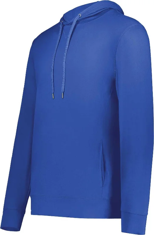 Hoodie with Drop Shoulder-Holloway 222598 Ventura Soft Knit Hoodie - Royal