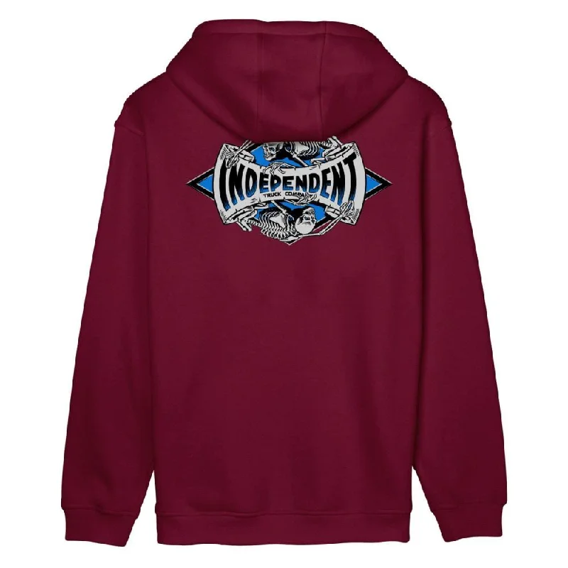 Fashionable Hoodie for Men-Independent Hoody Legacy - Maroon