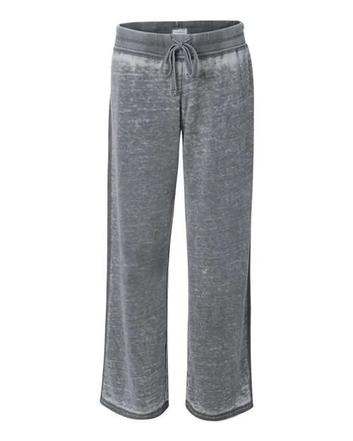 J. America 8914 Womens Vintage Zen Fleece Sweatpants - Dark Smoke