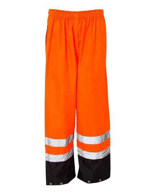 Kishigo RWP102-103 Storm Cover Waterproof Rain Pants - Orange