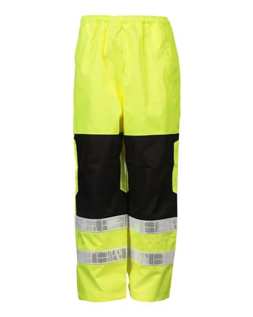 Kishigo RWP112 Premium Brilliant Series Rainwear Pants - Lime