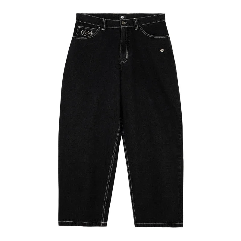 Magenta OG Denim Pants Stitch - Black Denim