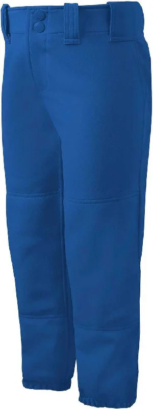 Mizuno Girl's Belted Softball Pant - Royal