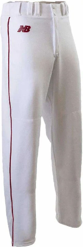 New Balance 2000 Adult Piped Open Cuff Pant - White Red