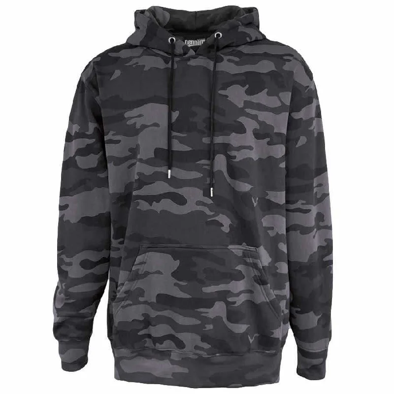 Oversized Hoodie-Pennant 8120C Camo Fleece Hoodie - Black Camo