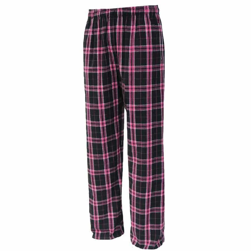 Pennant YFLNP Youth Flannel Plaid Pant - Black Pink