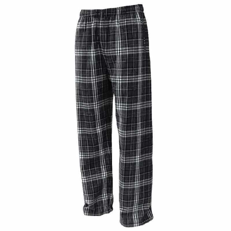 Pennant YFLNP Youth Flannel Plaid Pant - Black White