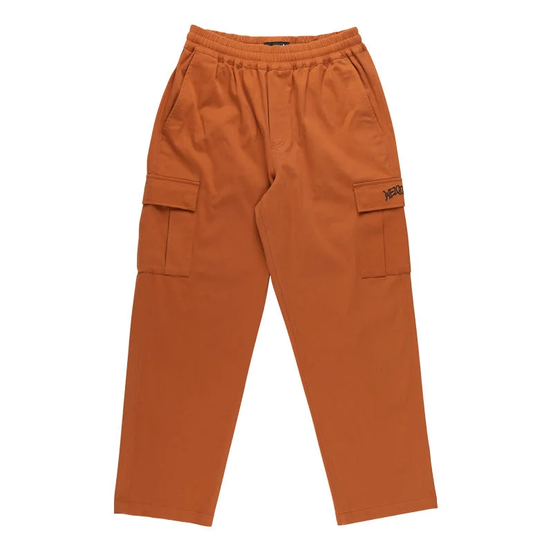 Principal Elastic Waist Twill Cargo Pant - Umber