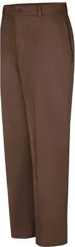 Red Kap PC20 Wrinkle-Resistant Cotton Work Pants - Brown - 30I