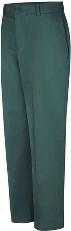 Red Kap PC20 Wrinkle-Resistant Cotton Work Pants - Spruce Green - Unhemmed