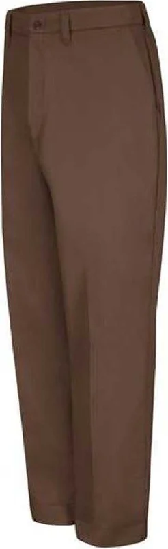 Red Kap PT10 Red-E-Prest Work Pants - Brown - 34I