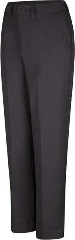 Red Kap PT61EXT Women's Elastic Insert Work Pants - Extended Sizes - Black - Unhemmed