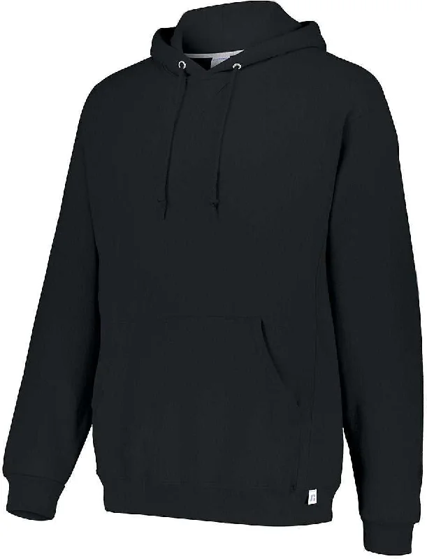 Oversized Hoodie-Russell 695HBM Dri-Power Fleece Hoodie - Black