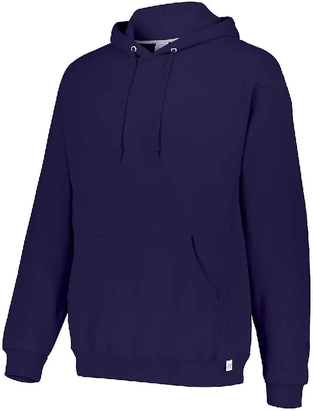 Hoodie for Skiing-Russell 695HBM Dri-Power Fleece Hoodie - Purple