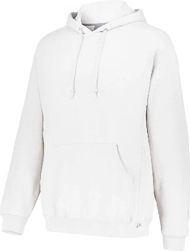 Hoodie for All Seasons-Russell 695HBM Dri-Power Fleece Hoodie - White