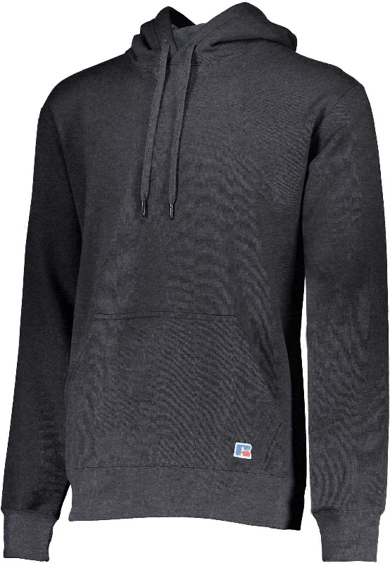 Hoodie with Modern Design-Russell 82ONSM 80/20 Fleece Hoodie - Charcoal Grey Heather