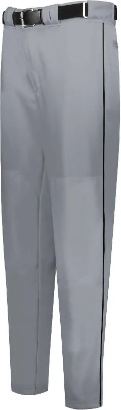 Russell R11Lgm Piped Diamond Series Baseball Pant 2.0 - Baseball Gray Black