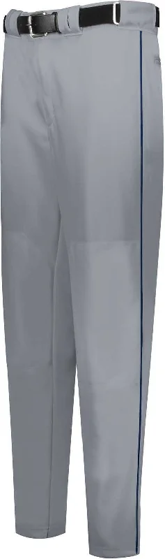 Russell R11Lgm Piped Diamond Series Baseball Pant 2.0 - Baseball Gray Navy