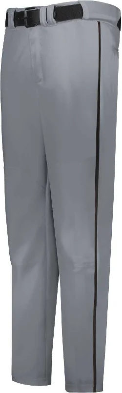 Russell R14Dbm Piped Change Up Baseball Pant - Baseball Gray Black