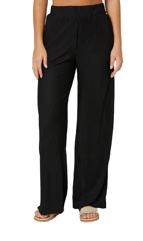 Rusty Stine Ladies Wide Leg Pants Black