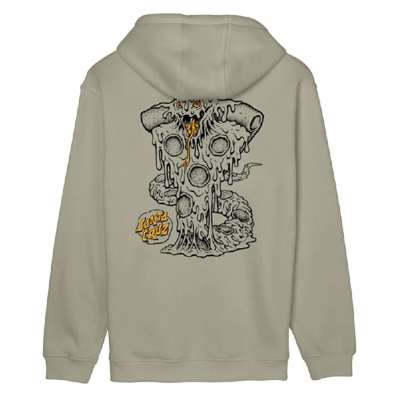 Hoodie with Unique Art Design-Santa Cruz Hood Braun Fever Dream - Stone Grey