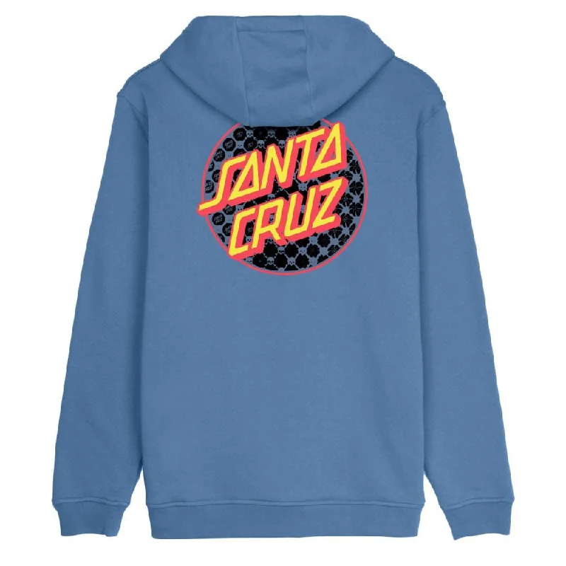 Hoodie for Lazy Days-Santa Cruz Hood Meyer Freestyle Dot - Dusty Blue