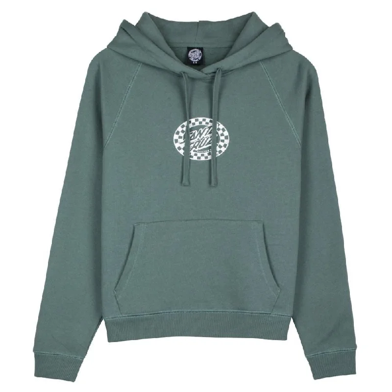 Hoodie for Road Trips-Santa Cruz Womens Hood Check Oval Mono Front Hood - Sage