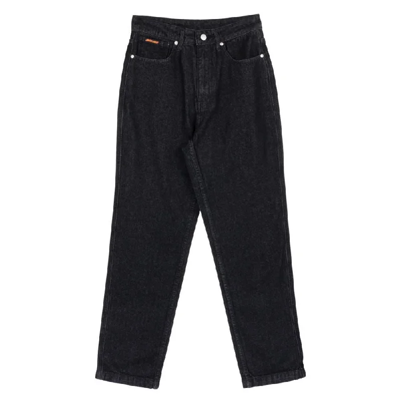 Santa Cruz Womens Pant Classic Dad Jeans - Black Wash Denim