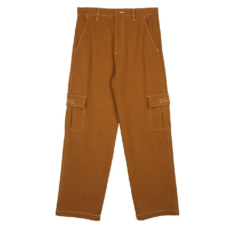 Santa Cruz Womens Pant Nolan Cargo Slouch Pant - Tan / White Stitch