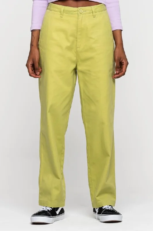 Santa Cruz Womens Pant Nolan Chino - Aloe Green