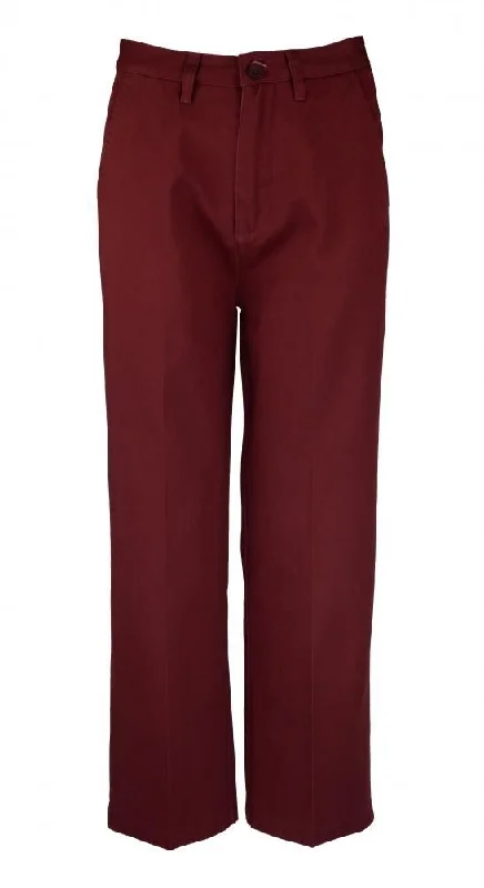 Santa Cruz Womens Pant Nolan Chino - Wine