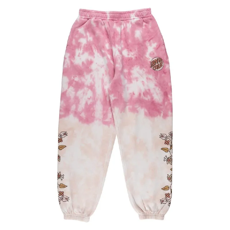 Santa Cruz Womens Pant Sage Floral Sweatpant - Pink Dip Dye